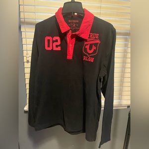 Long and short sleeve true religion polo shirt